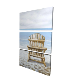 Chaise de plage en bois