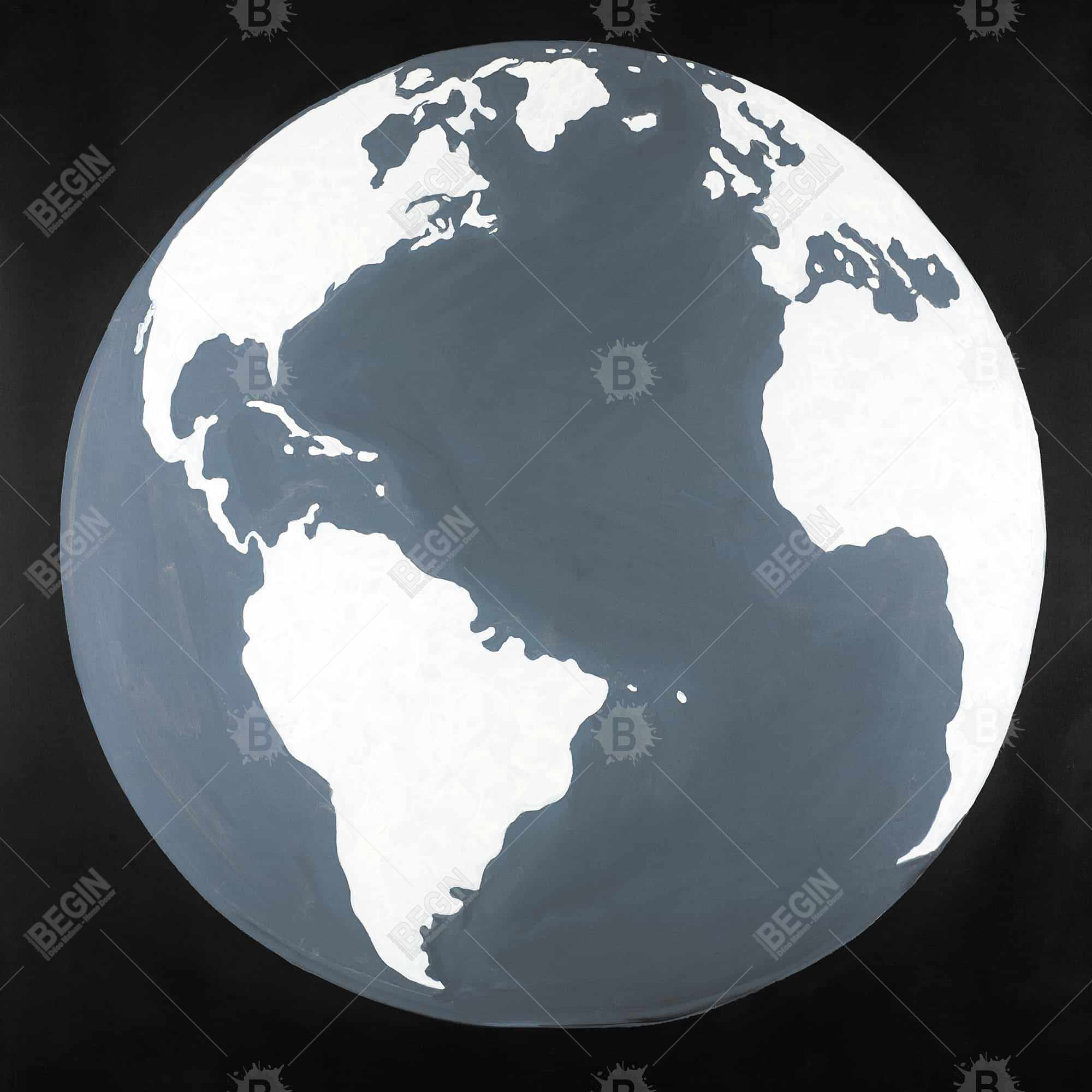 Vue satellite de la terre