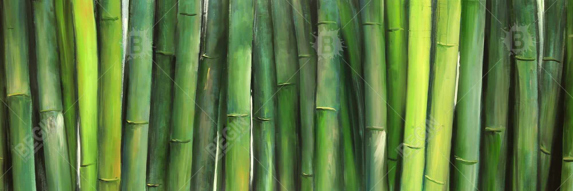 Плакат с бамбуком