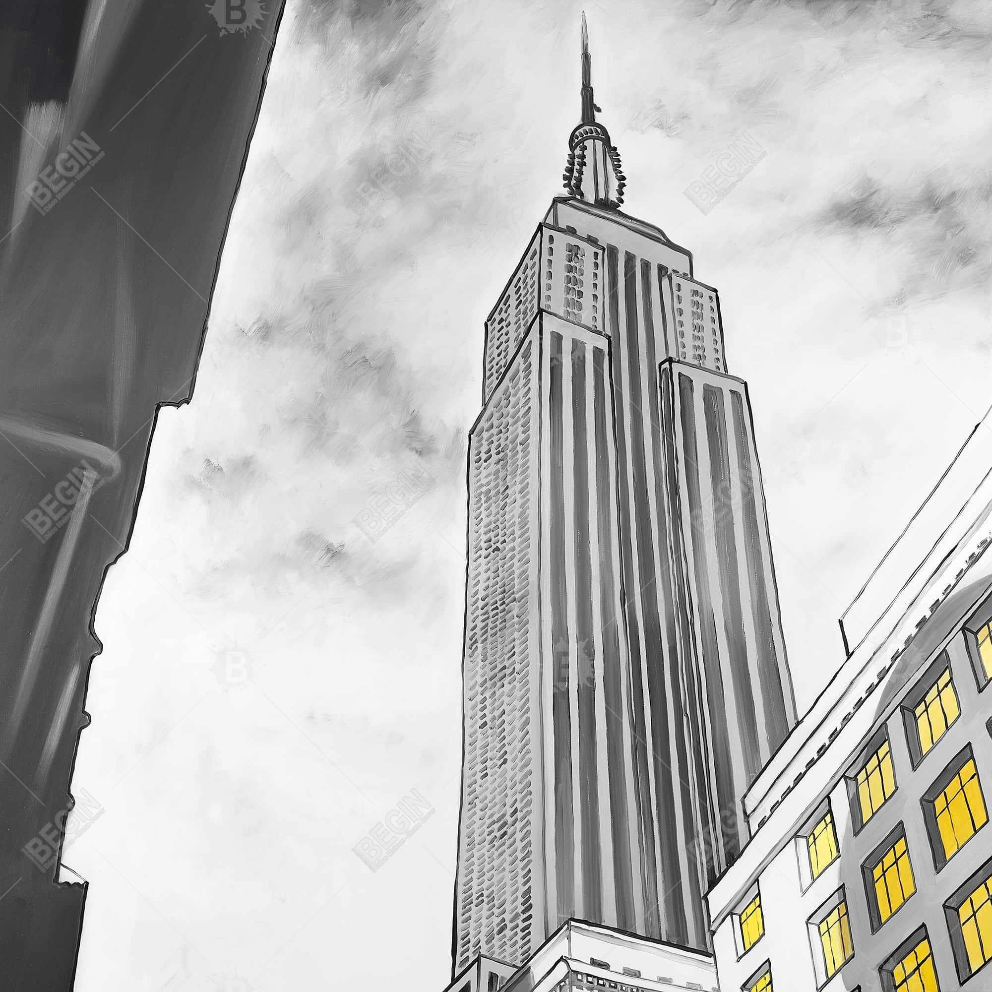 Tracé de l'empire state building