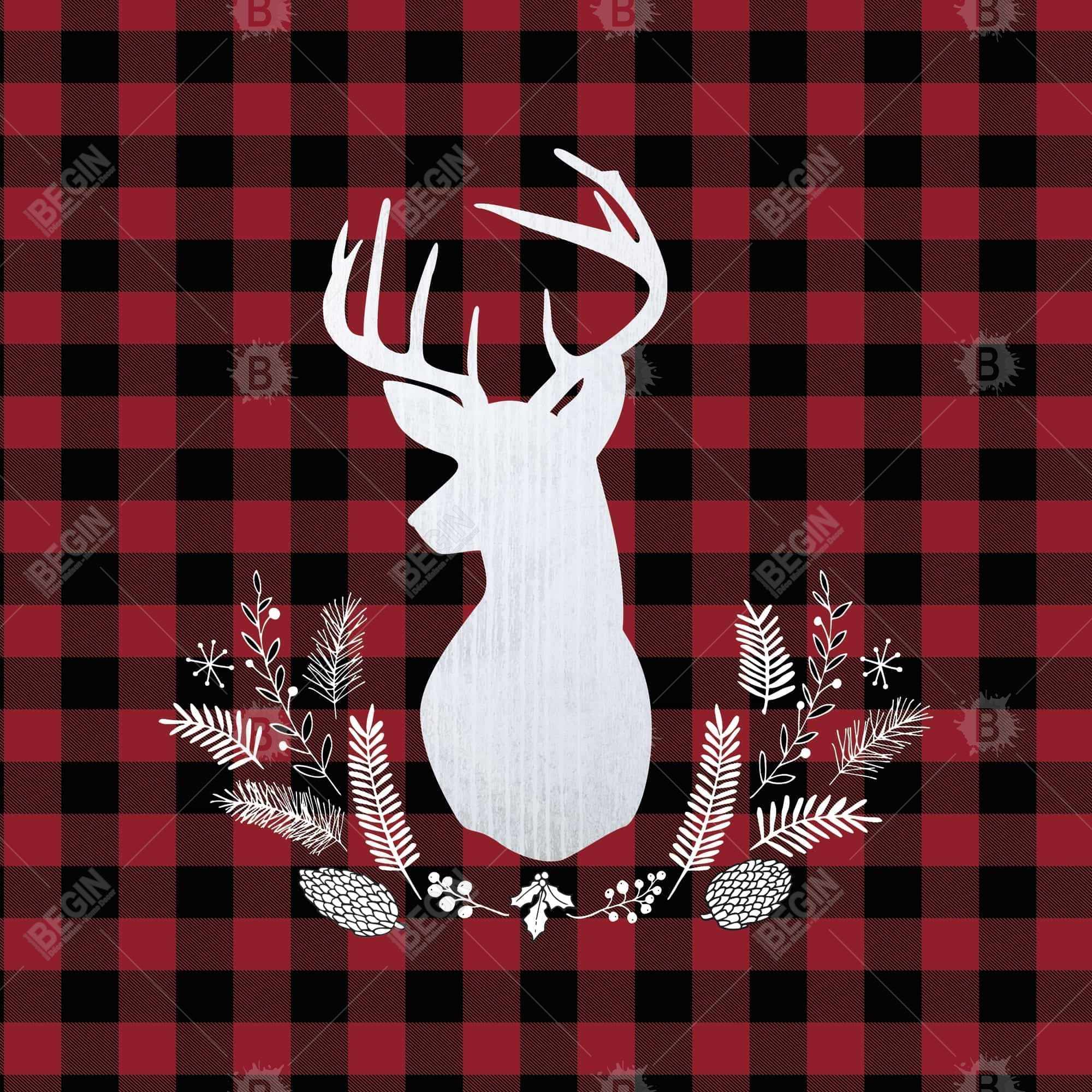 Deer plaid