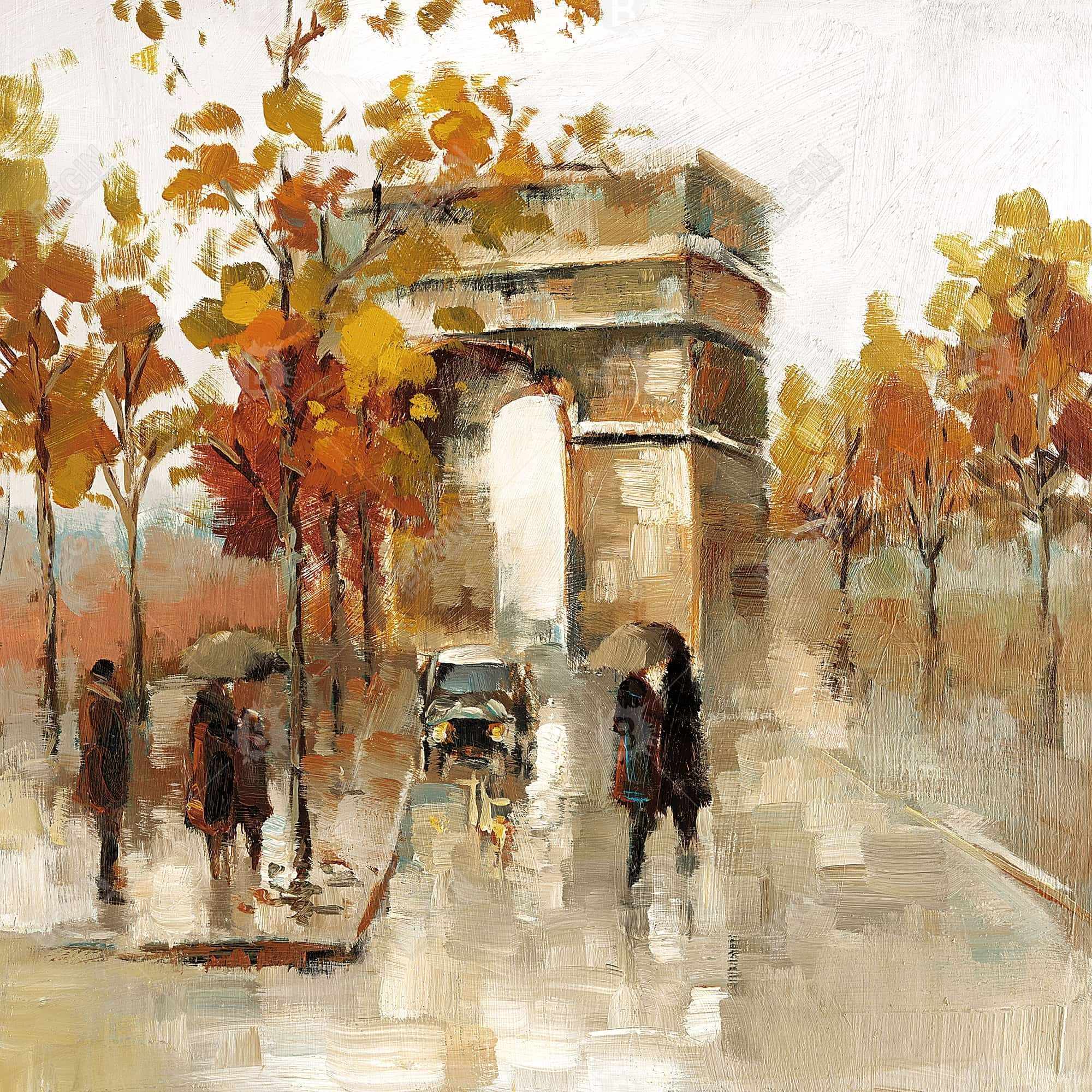 Arc de triomphe en automne