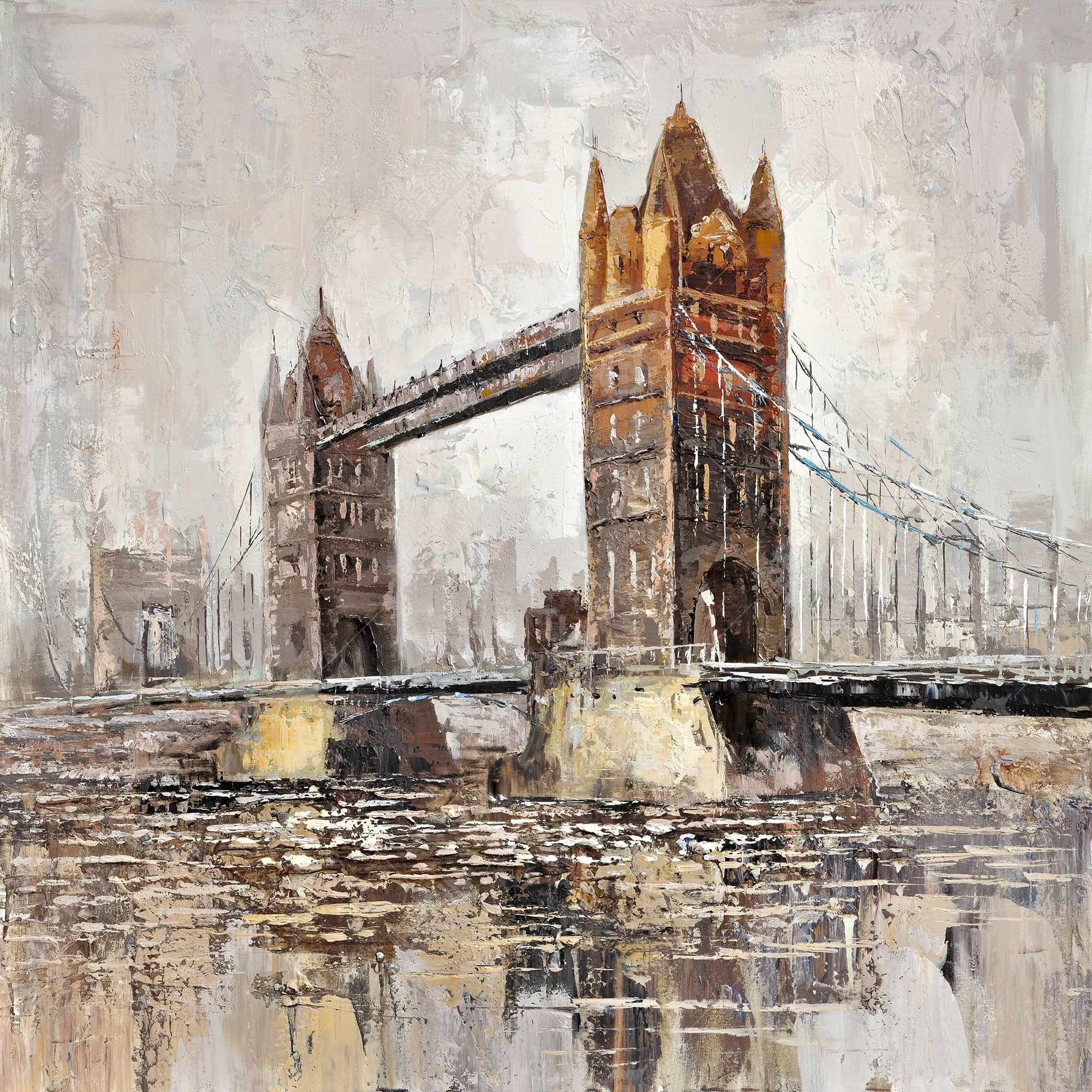 Le tower bridge par un jour gris