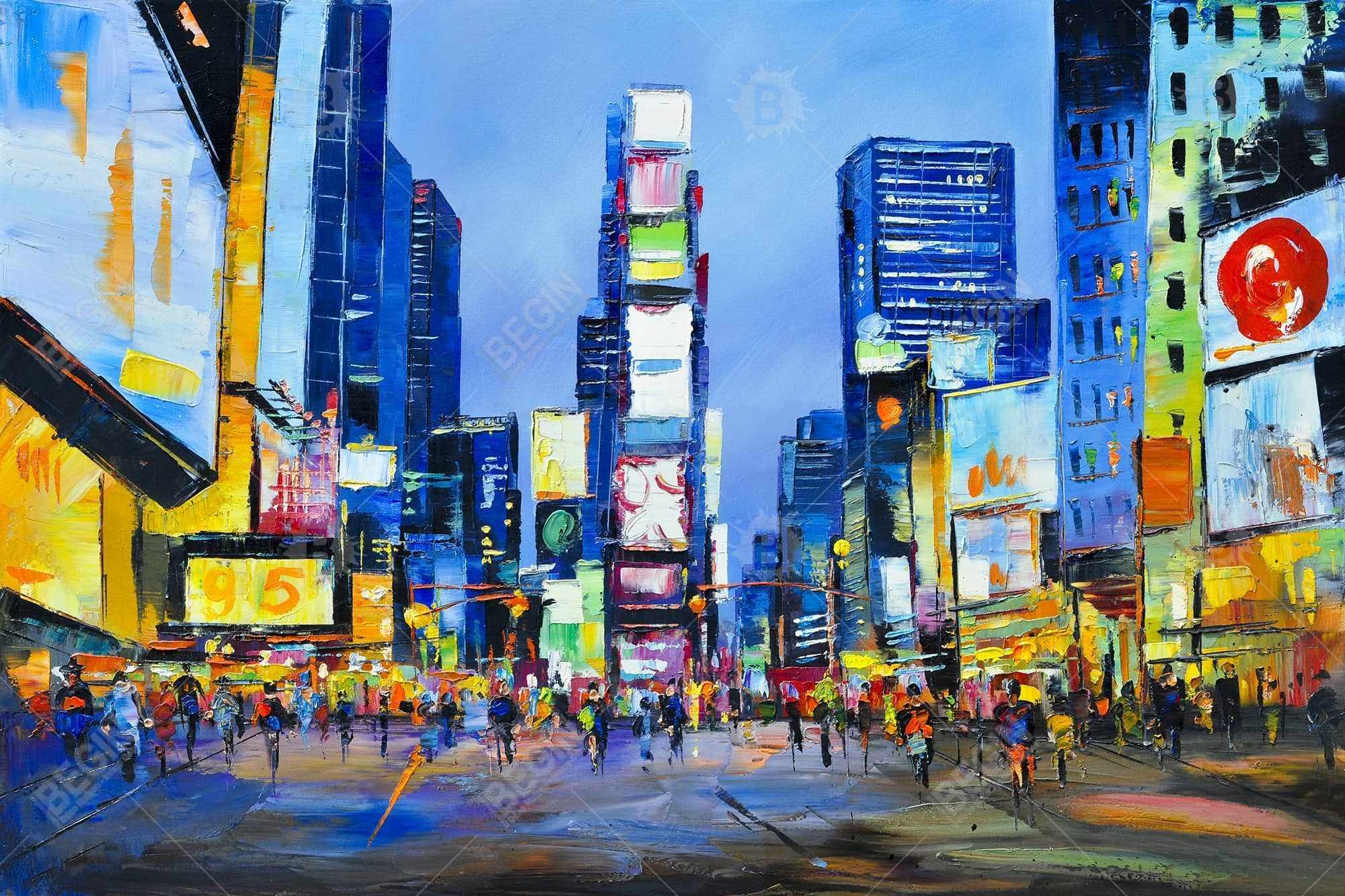 Paysage urbain dans times square