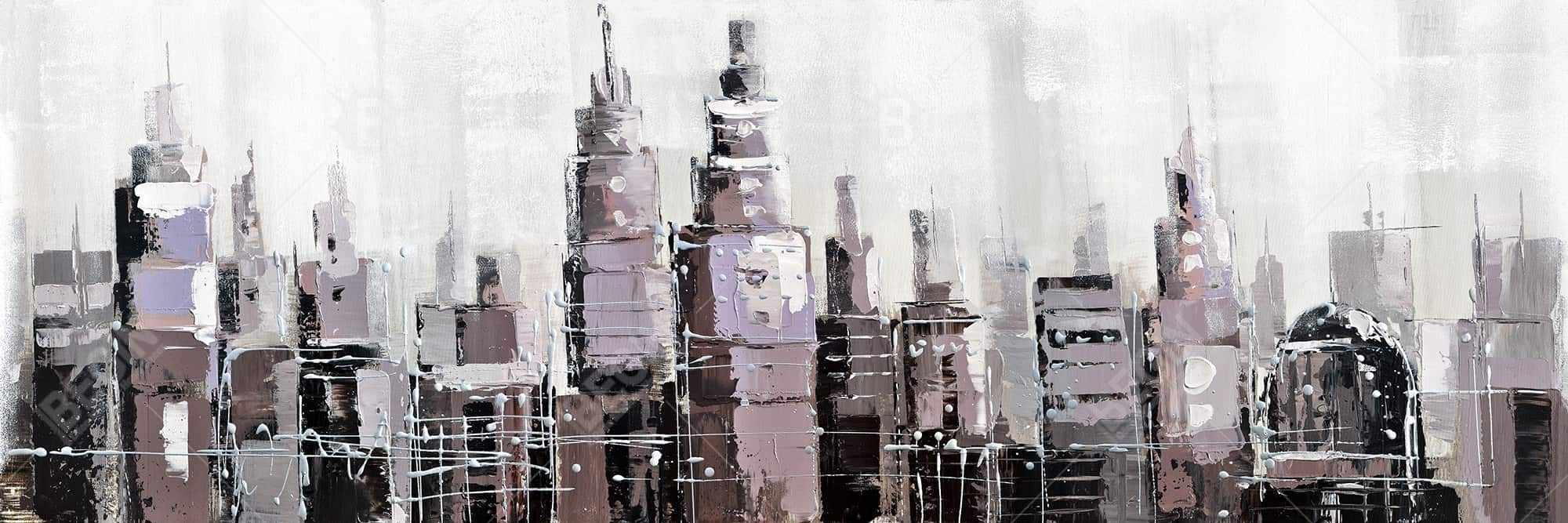 Paysage urbain abstrait dans des tons de gris