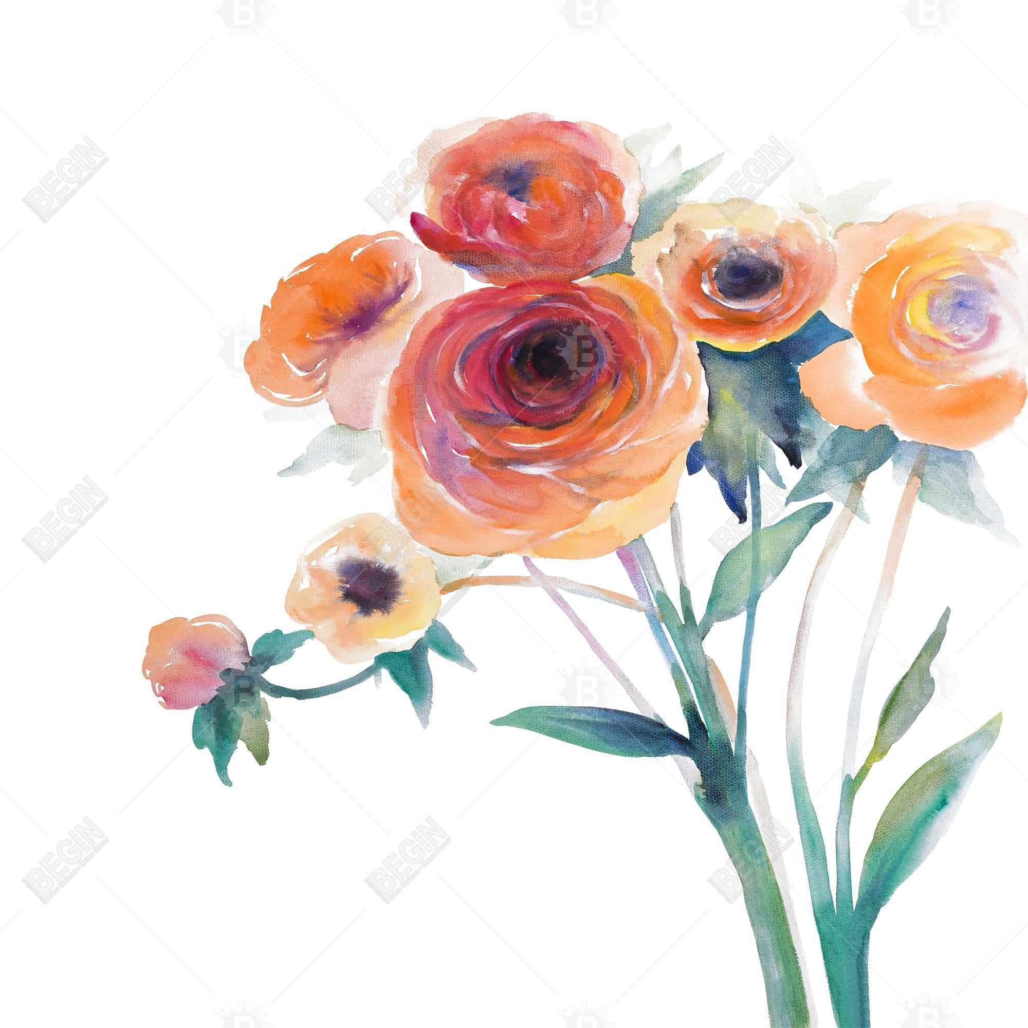 Watercolor flowers