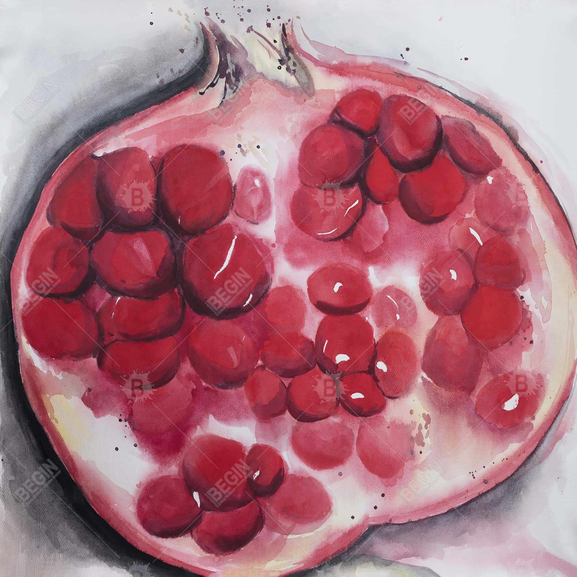 Open pomegranate