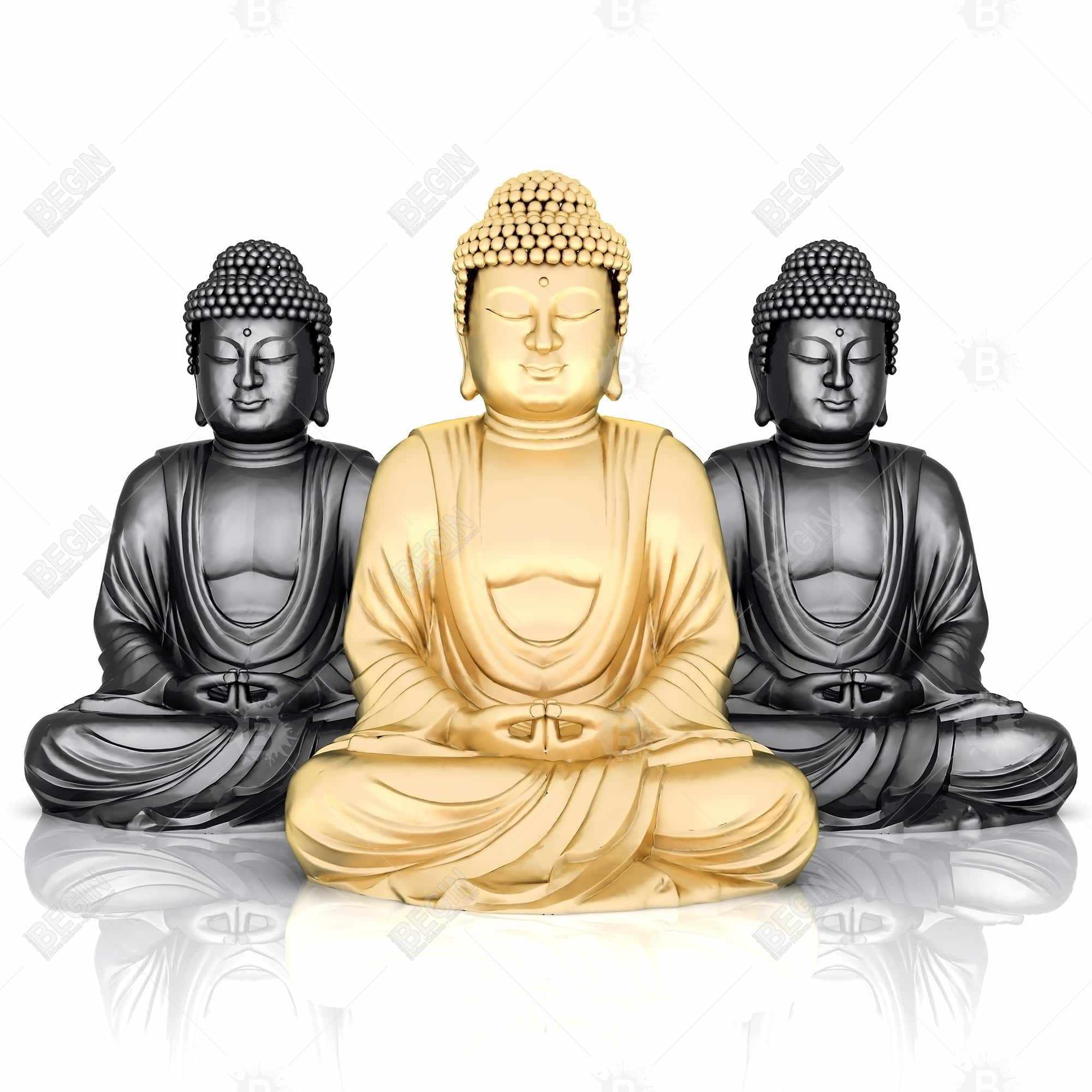Trio de bouddhas
