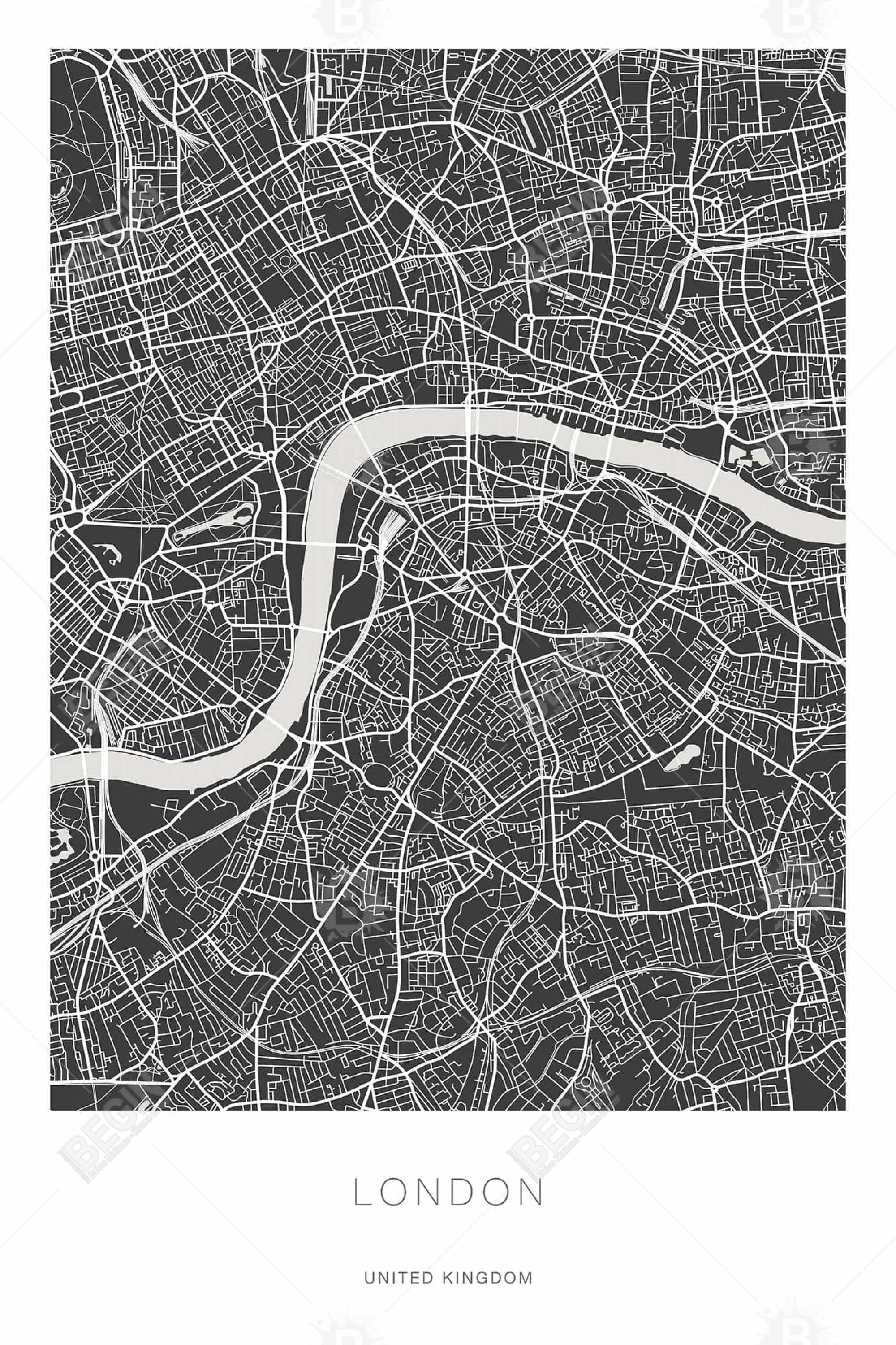 Plan graphique de londres