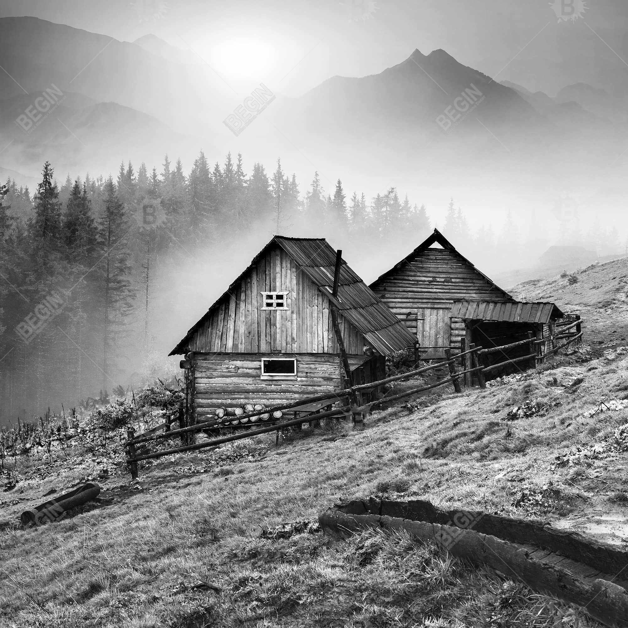 Mountain carpathian village