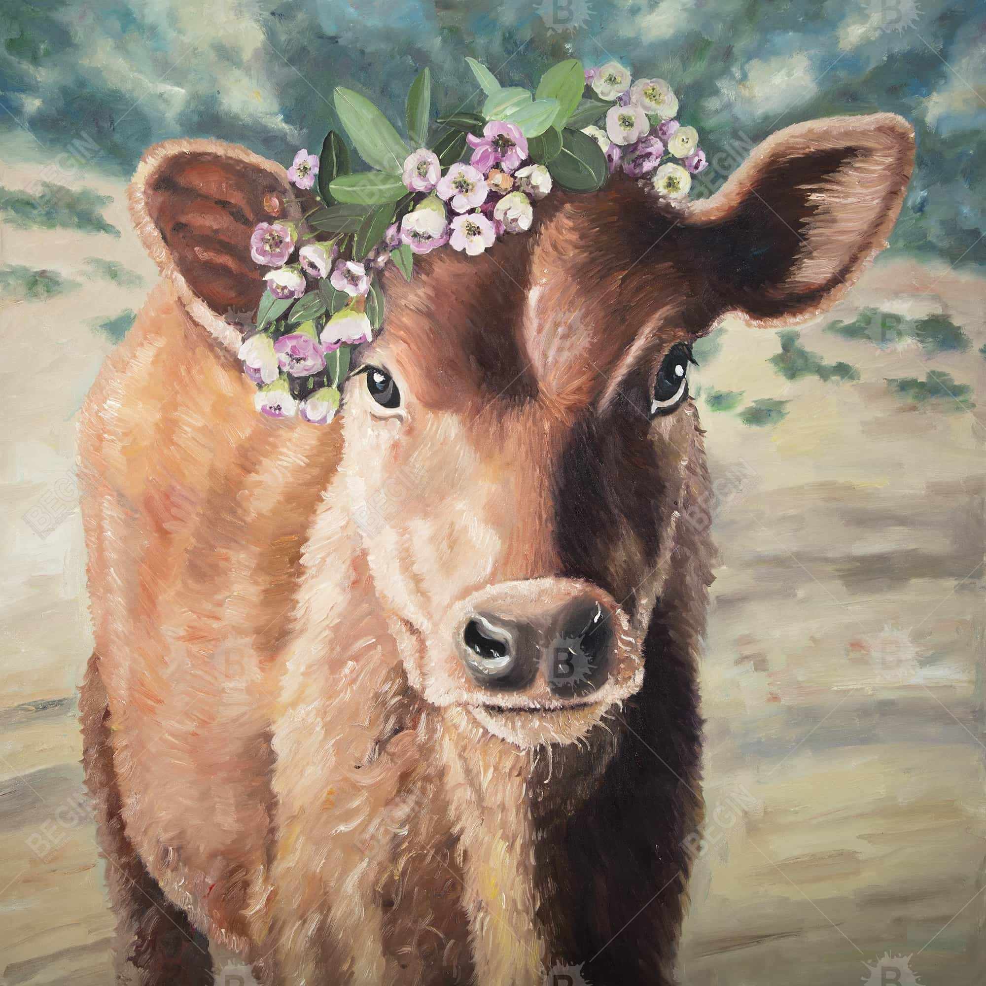 Cute jersey cow