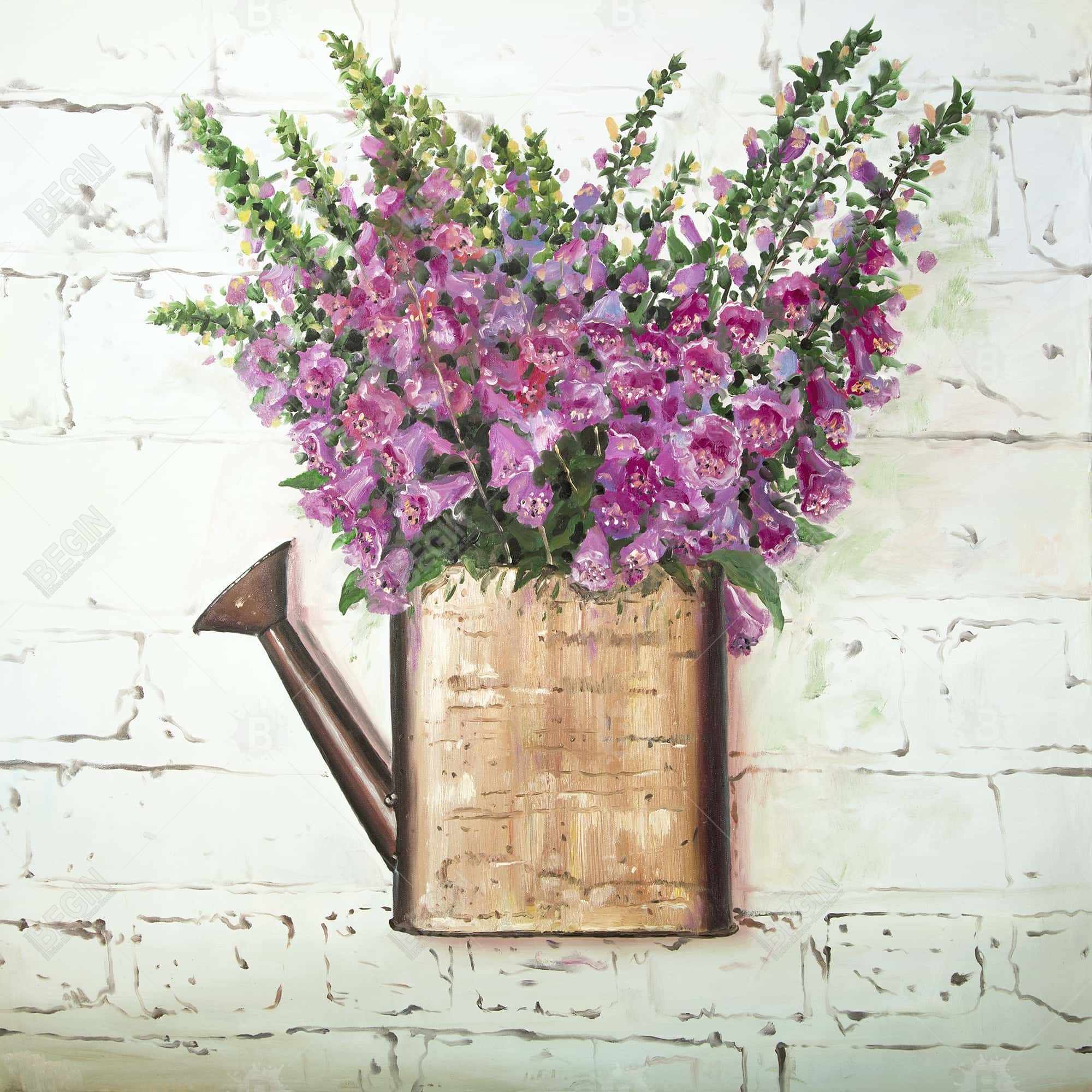 Purple foxglove flowers