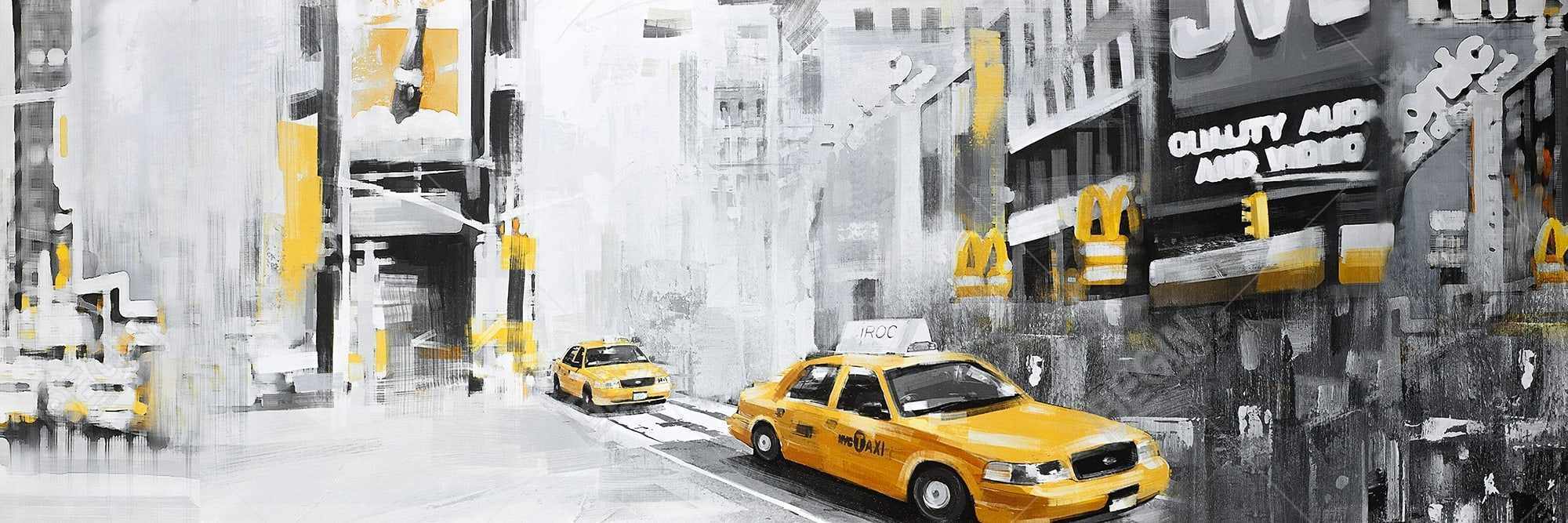 New york city with taxis