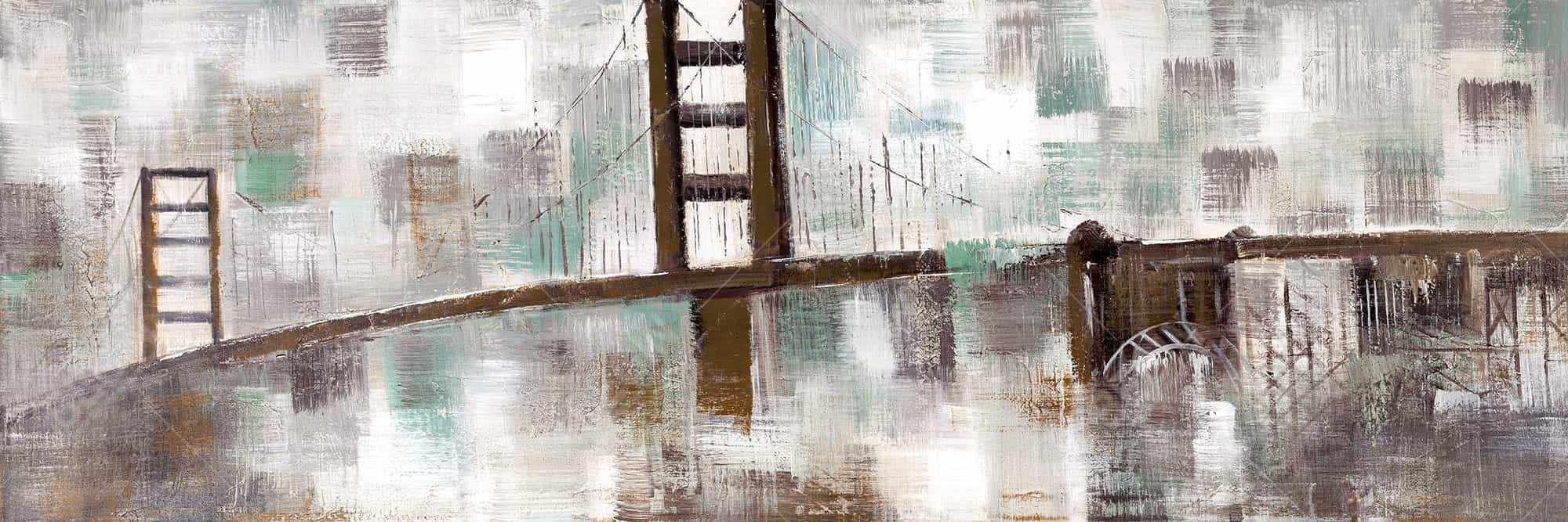 Golden gate abstrait